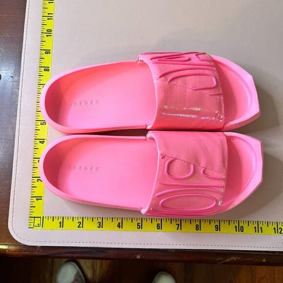 Jordan Pink Flip Flops SlidesโUS 8 CZ8027-600 LikeโNew - Picture 14 of 15